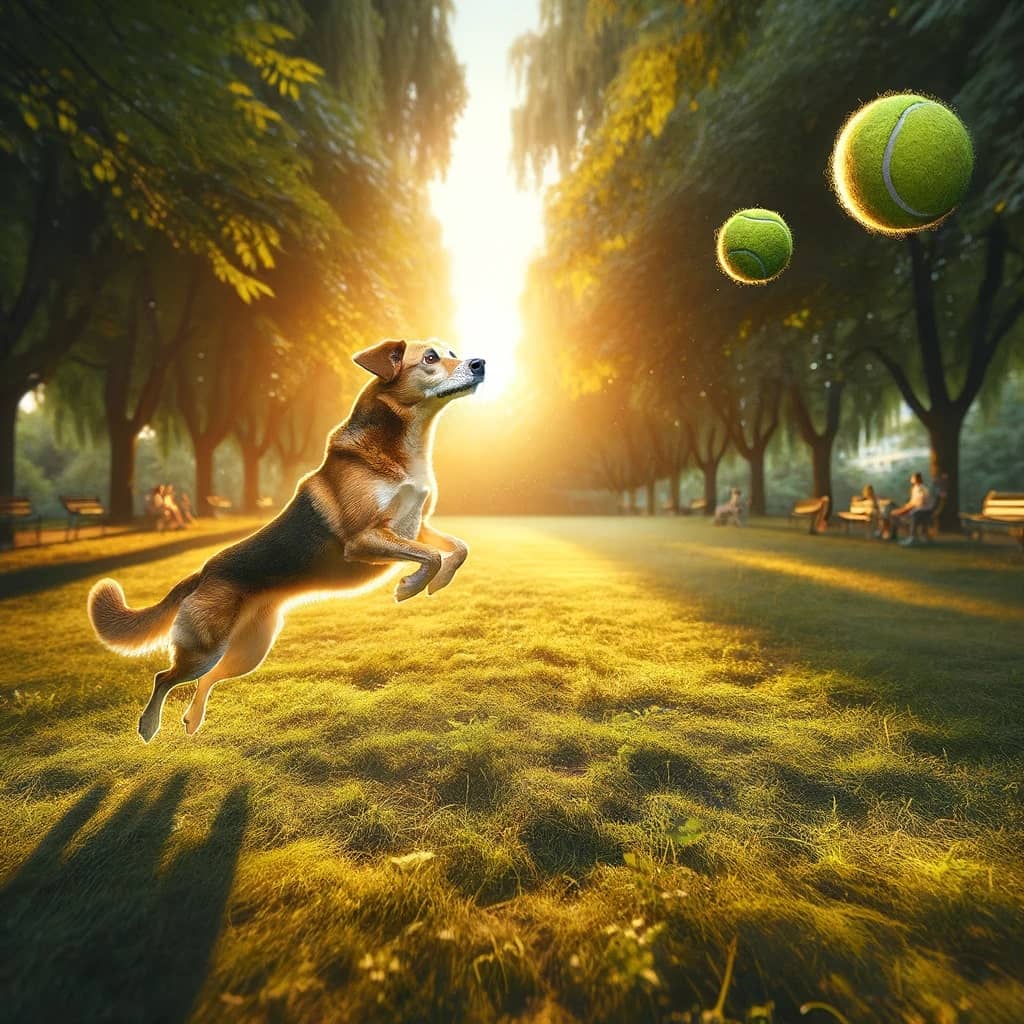 the unbreakable bond between dogs their love for tennis balls